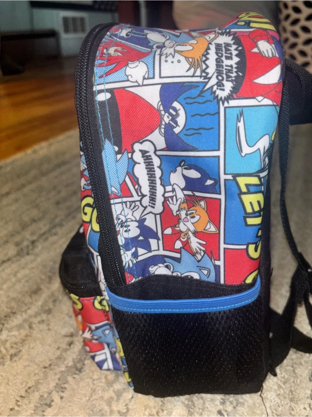Sonic Kids Blue Character Mini Backpack